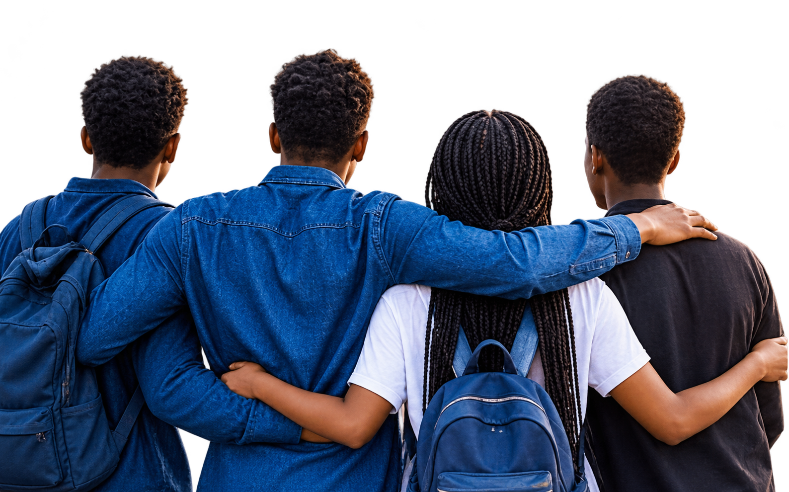 Young people standing together